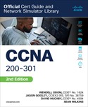 book cover: CCNA 200-301 Official Cert Guide and Network Simulator Library, Second Edition