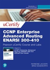 CCNP Enterprise Advanced Routing ENARSI 300-410 Pearson uCertify Course and Labs Access Code Card