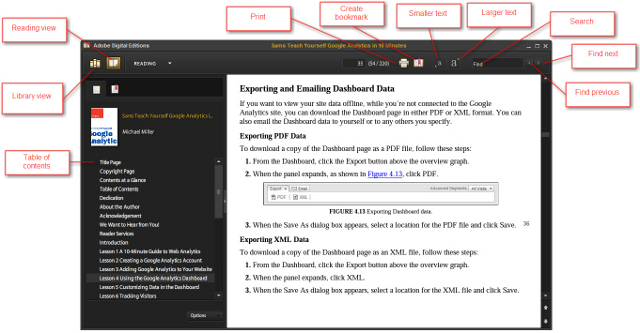 Reading an EPUB eBook
