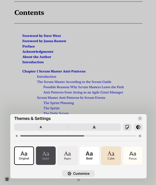 Themes & Settings
